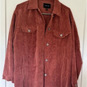 Size medium.  Corduroy shacket